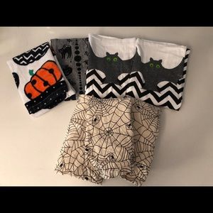 7 HALLOWEEN HAND TOWELS - LINGE SERVIETTES A MAINS